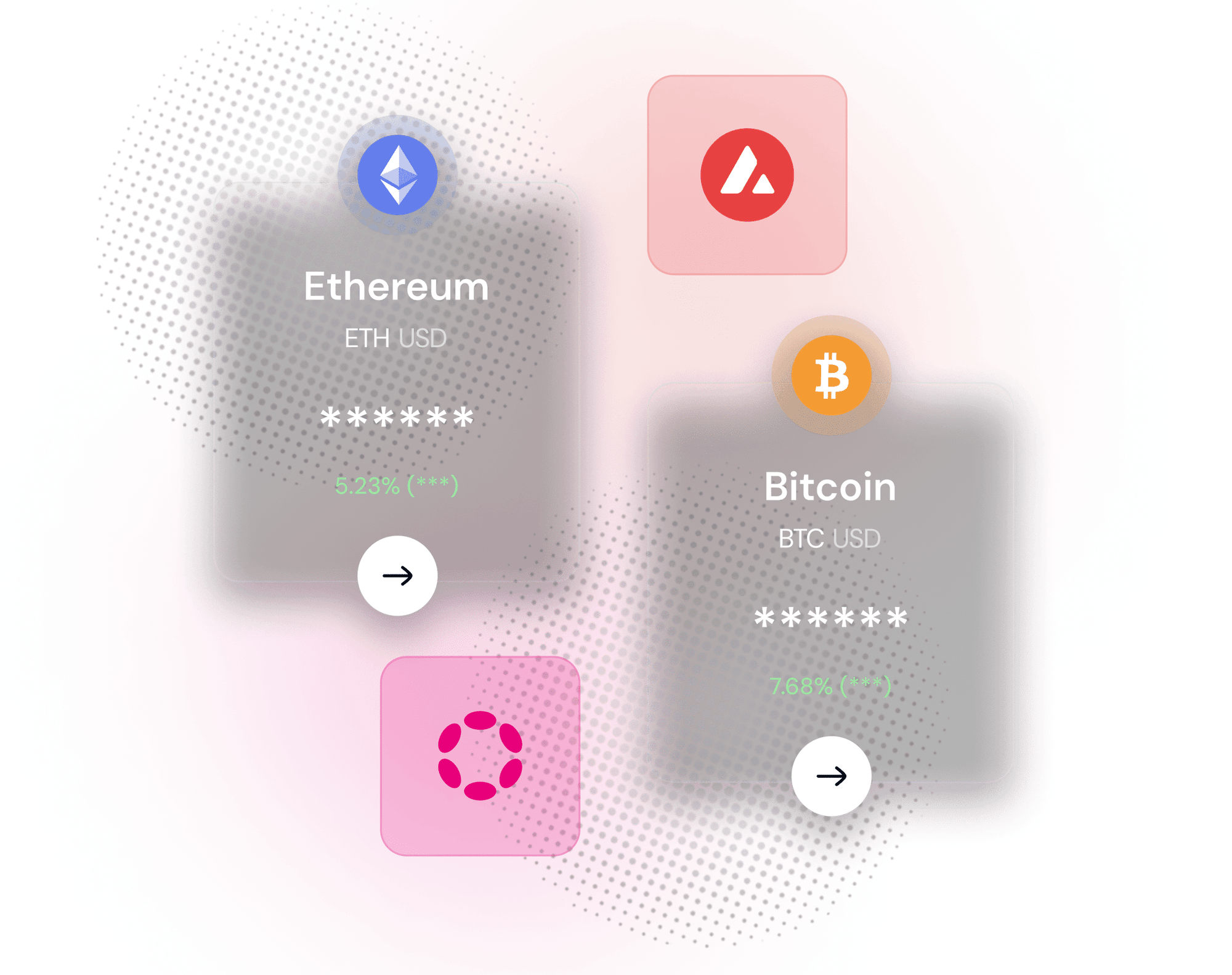 ETH & BTC cards artwork